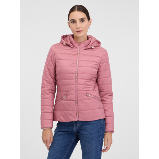 Light pink women's winter jacket ORSAY