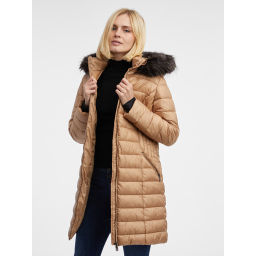 Light brown women's quilted coat ORSAY