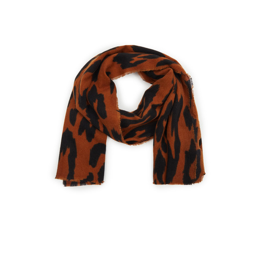 Brown women's patterned scarf ORSAY
