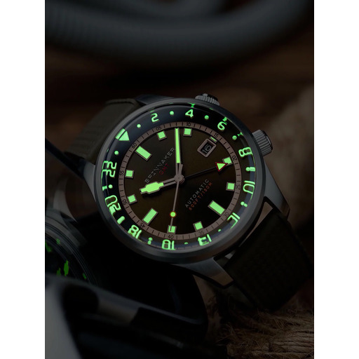 Hodinky Spinnaker SP-5121-22 Bradner GMT Automatic 42mm 18ATM