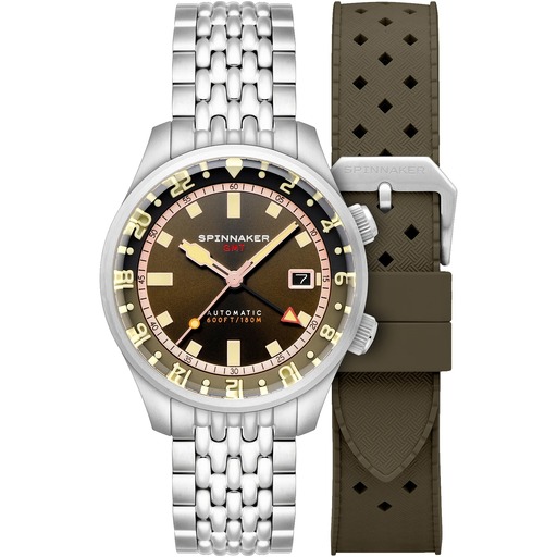 Hodinky Spinnaker SP-5121-22 Bradner GMT Automatic 42mm 18ATM
