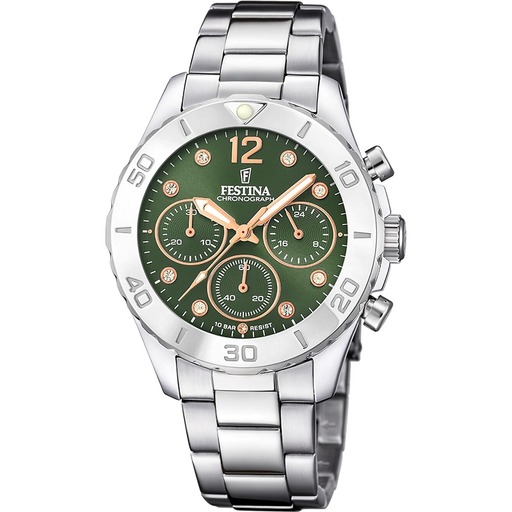 Hodinky Festina F20603/5 Boyfriend Chronograph 39mm 10ATM