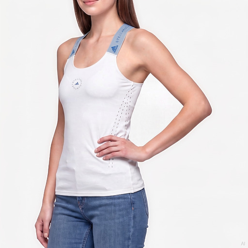 Adidas TruePur White Perforated Women's Tank Top