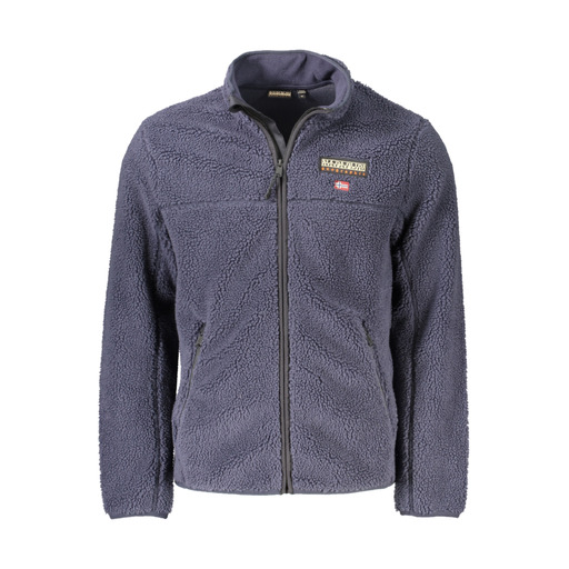 NAPAPIJRI FELPA CON ZIP UOMO BLU