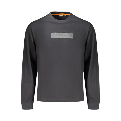 NAPAPIJRI T-SHIRT MANICHE LUNGHE UOMO NERO