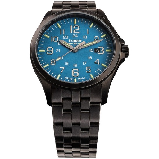Hodinky Traser H3 108740 P67 Officer GunMetal Skyblue 42mm 10ATM