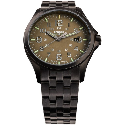 Hodinky Traser H3 108738 P67 Officer GunMetal Khaki 42mm 10ATM