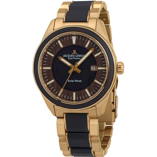 Hodinky Jacques Lemans 1-2116J Eco Power Wood 40mm 10ATM