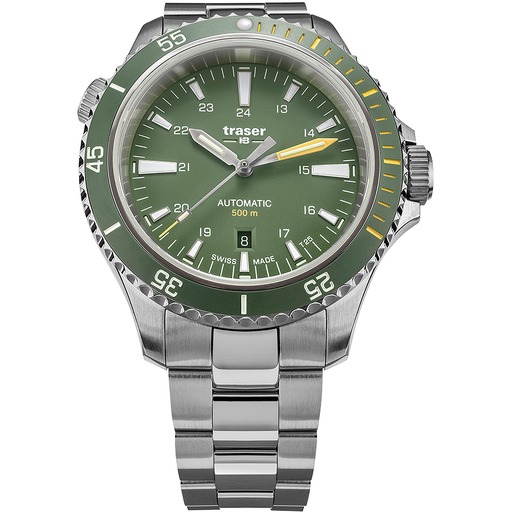 Hodinky Traser H3 110325 P67 Diver Automatic Green Special Set 46mm 50ATM