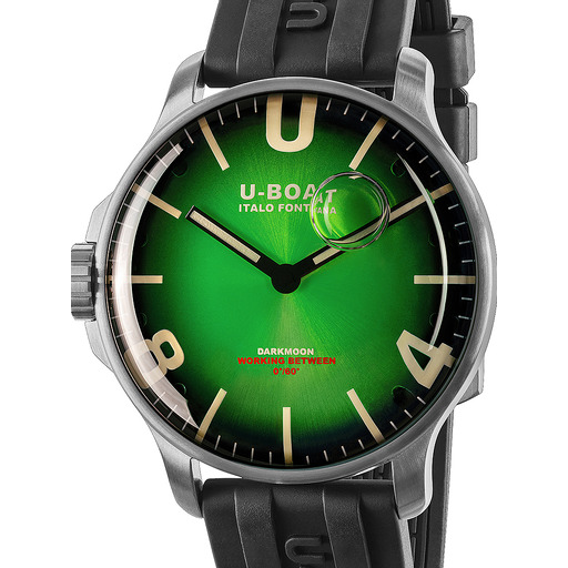 Hodinky U-Boat 8702/E Darkmoon Green SS Soleil Capsoil 44mm 5ATM