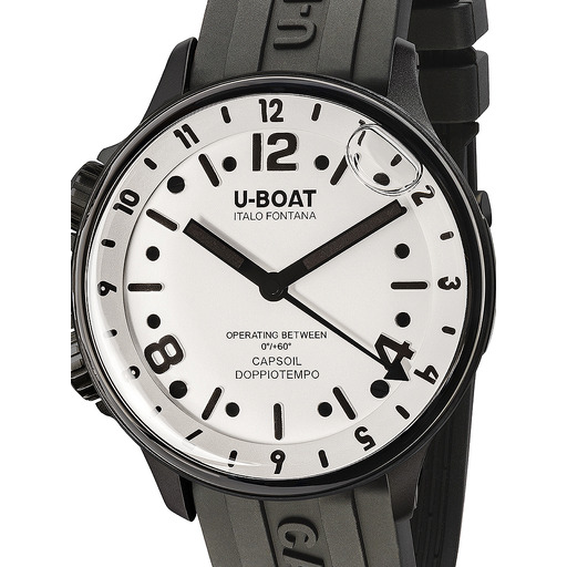 Hodinky U-Boat 8889 Capsoil Doppiotempo DLC GMT 45mm 10ATM