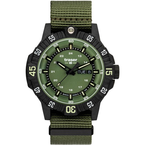 Hodinky Traser H3 110726 P99 Q Tactical Green 46mm 20ATM