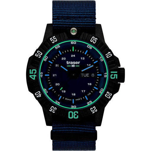 Hodinky Traser H3 110724 P99 Q Tactical Blue 46mm 20ATM