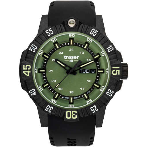 Hodinky Traser H3 110727 P99 Q Tactical Green 46mm 20ATM
