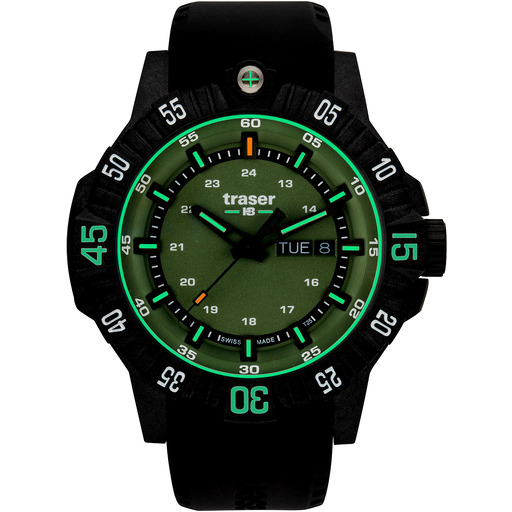 Hodinky Traser H3 110727 P99 Q Tactical Green 46mm 20ATM