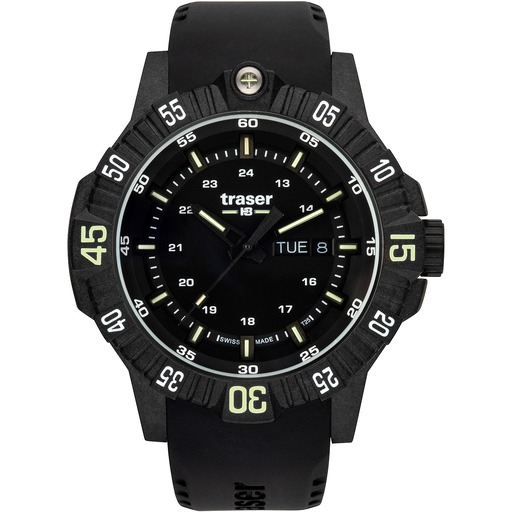 Hodinky Traser H3 110723 P99 Q Tactical Black 46mm 20ATM