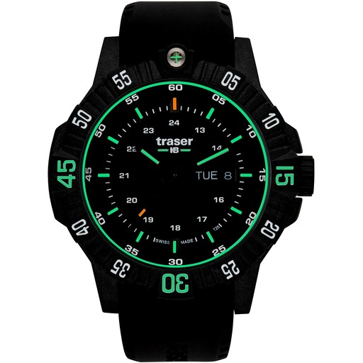 Hodinky Traser H3 110723 P99 Q Tactical Black 46mm 20ATM