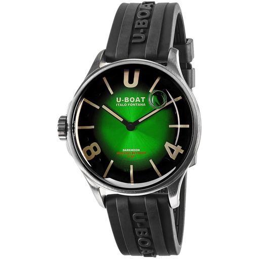 Hodinky U-Boat 9502/A Darkmoon Green SS Soleil Capsoil 40mm 5ATM