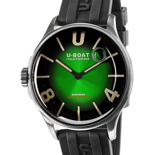 Hodinky U-Boat 9502/A Darkmoon Green SS Soleil Capsoil 40mm 5ATM