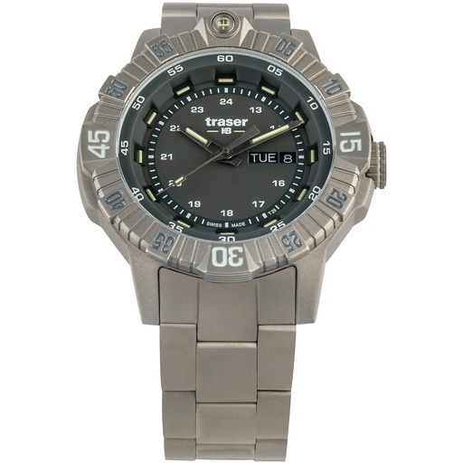 Hodinky Traser H3 110666 Tactical Grey Titan 46mm 20ATM
