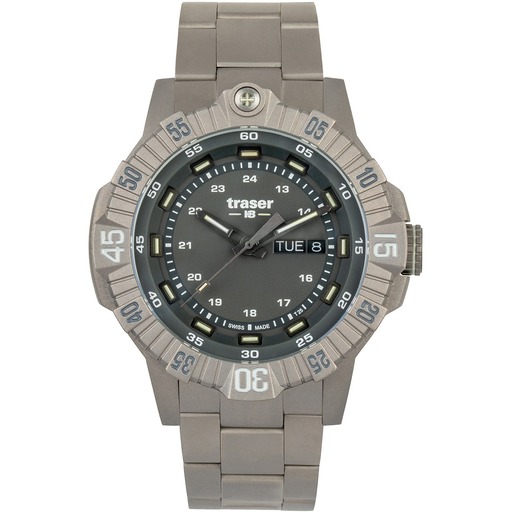 Hodinky Traser H3 110666 Tactical Grey Titan 46mm 20ATM