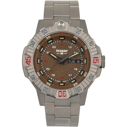 Hodinky Traser H3 110668 Tactical Brown Titan 46mm 20ATM