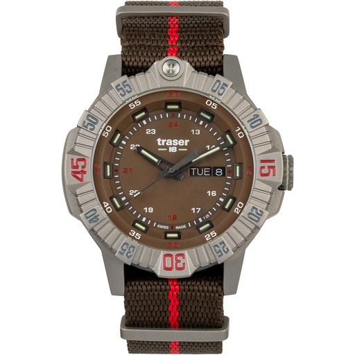 Hodinky Traser H3 110669 Tactical Brown Titan 46mm 20ATM
