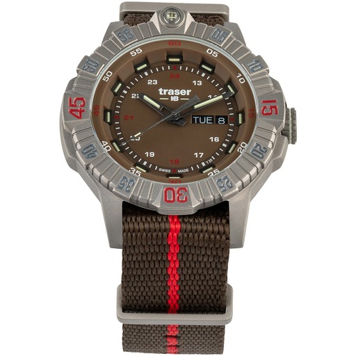 Hodinky Traser H3 110669 Tactical Brown Titan 46mm 20ATM
