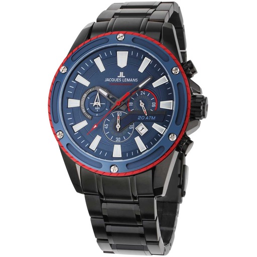 Hodinky Jacques Lemans 1-2141G Liverpool Chronograph 48mm 20ATM