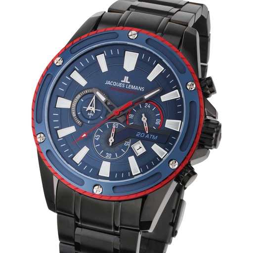 Hodinky Jacques Lemans 1-2141G Liverpool Chronograph 48mm 20ATM