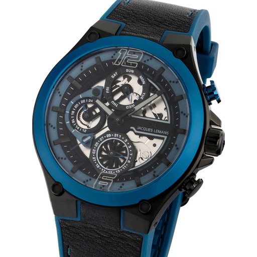Hodinky Jacques Lemans 1-2150B Manchester Multifunction 43mm 10ATM