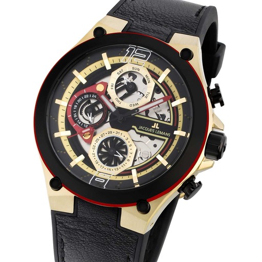 Hodinky Jacques Lemans 1-2150C Manchester Multifunction 43mm 10ATM