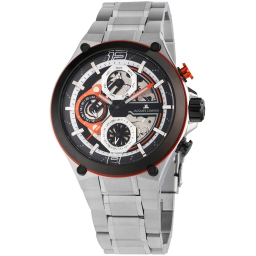 Hodinky Jacques Lemans 1-2150E Manchester Multifunction 43mm 10ATM