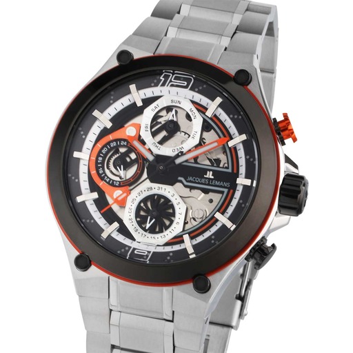 Hodinky Jacques Lemans 1-2150E Manchester Multifunction 43mm 10ATM