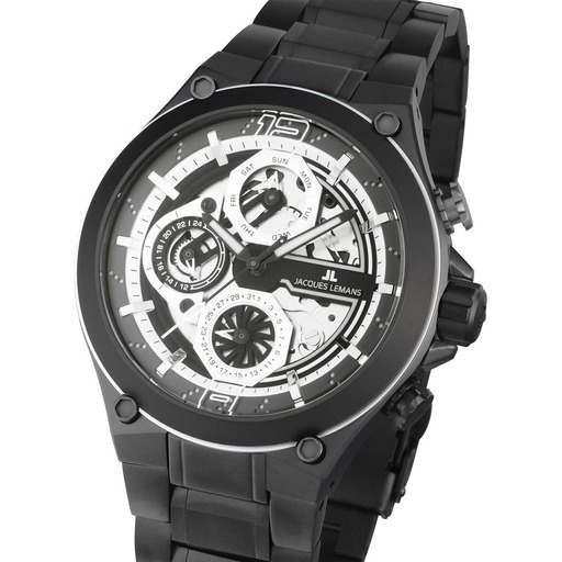Hodinky Jacques Lemans 1-2150F Manchester Multifunction 43mm 10ATM