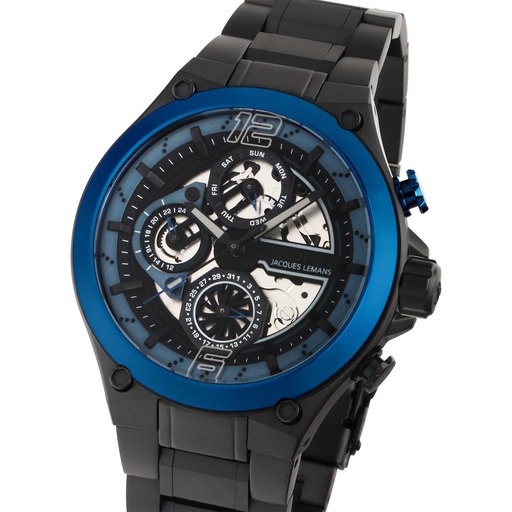 Hodinky Jacques Lemans 1-2150G Manchester Multifunction 43mm 10ATM