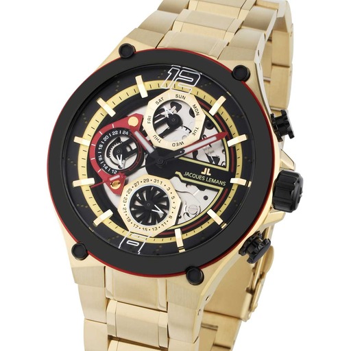 Hodinky Jacques Lemans 1-2150H Manchester Multifunction 43mm 10ATM