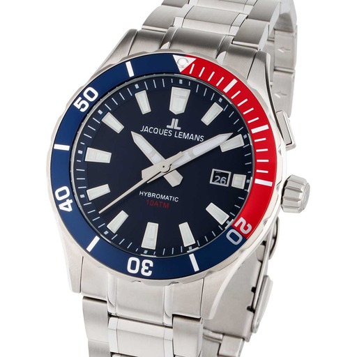 Hodinky Jacques Lemans 1-2131E Hybromatic 42mm 10ATM