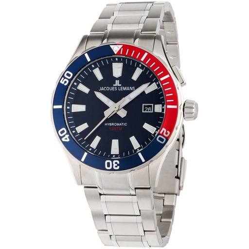 Hodinky Jacques Lemans 1-2131E Hybromatic 42mm 10ATM
