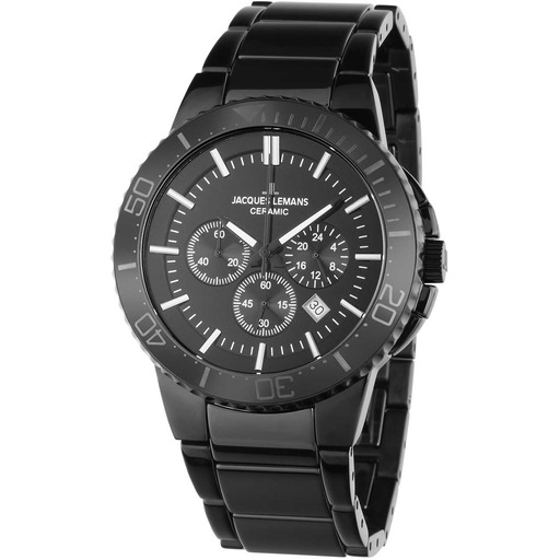 Hodinky Jacques Lemans 1-2166B Colmar Ceramic Chronograph 43mm 10ATM