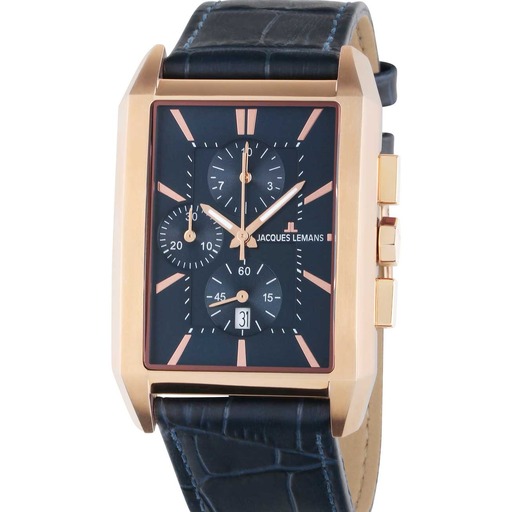 Hodinky Jacques Lemans 1-2161G Torino squarer Chronograph 34mm 5ATM