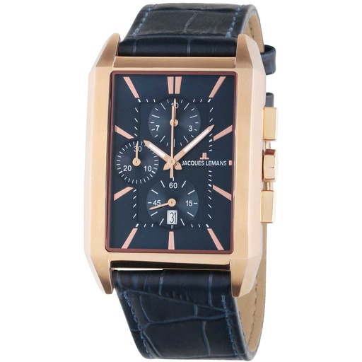Hodinky Jacques Lemans 1-2161G Torino squarer Chronograph 34mm 5ATM
