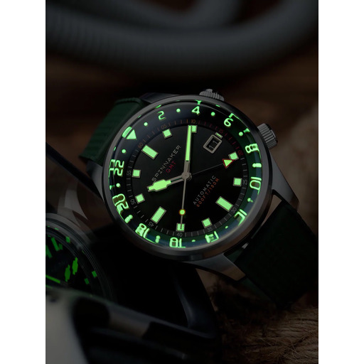 Hodinky Spinnaker SP-5121-44 Bradner GMT Automatic 42mm 18ATM