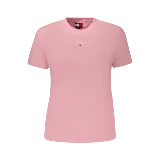 TOMMY HILFIGER T-SHIRT MANICHE CORTE DONNA ROSA