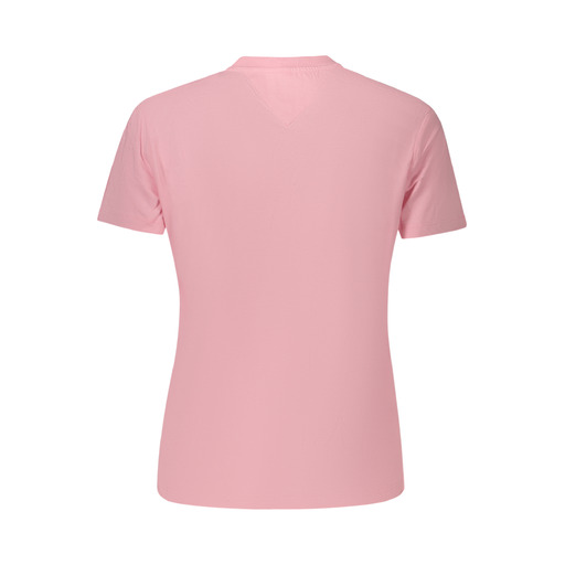 TOMMY HILFIGER T-SHIRT MANICHE CORTE DONNA ROSA