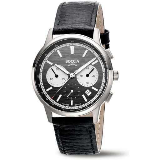 Hodinky Boccia 3734-01 Titanium Chronograph 40mm 5ATM