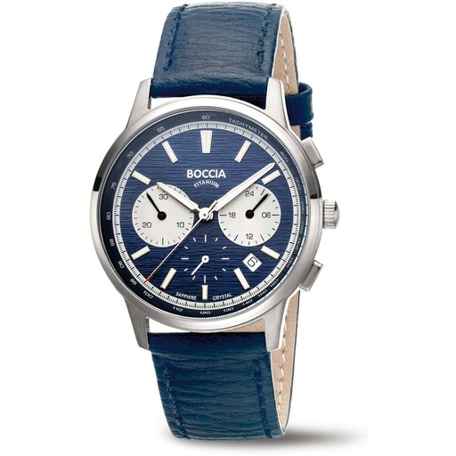 Hodinky Boccia 3734-02 Titanium Chronograph 40mm 5ATM