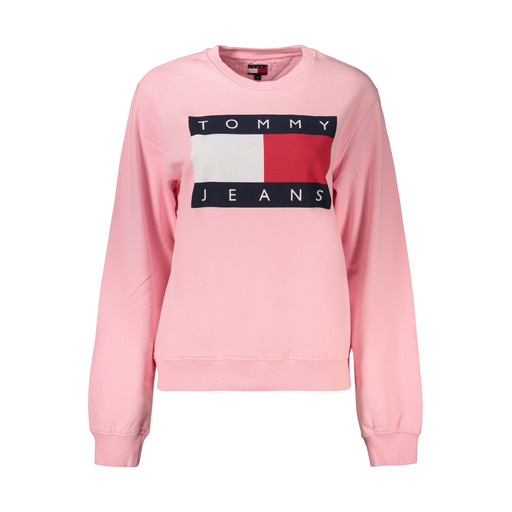 TOMMY HILFIGER FELPA SENZA ZIP DONNA ROSA