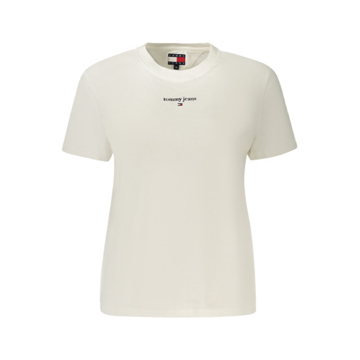 TOMMY HILFIGER T-SHIRT MANICHE CORTE DONNA BIANCO