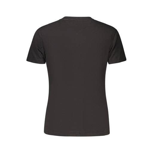 TOMMY HILFIGER T-SHIRT MANICHE CORTE DONNA NERO